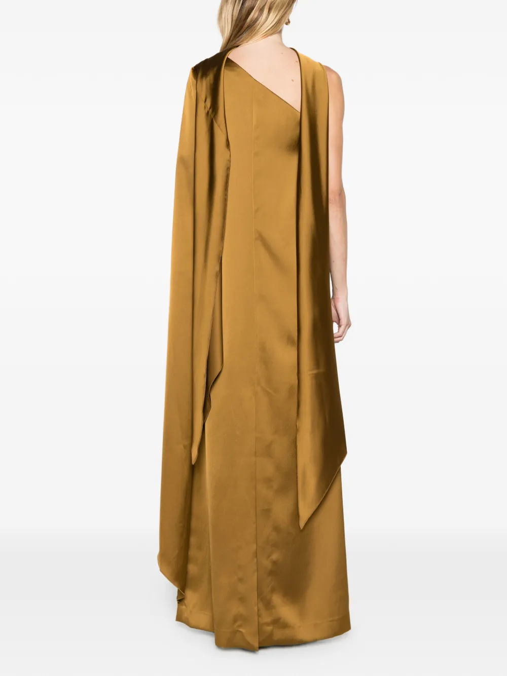 Solace London The Newman maxi dress in gold Geel