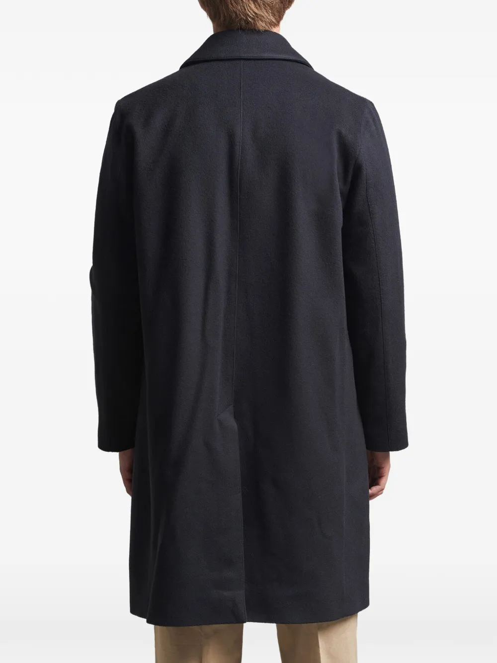 Mackintosh Dunkled concealed-fastening coat Blauw