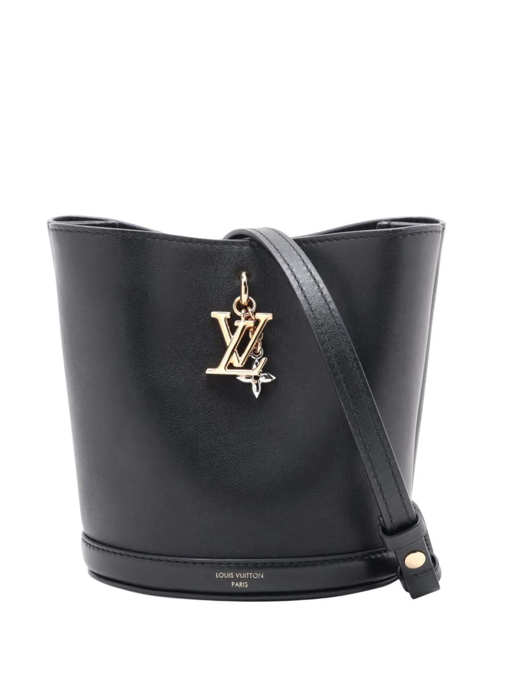 Louis Vuitton Pre-Owned 2021-2026 Calfskin Mini LV Bloom hobo bag - Nero