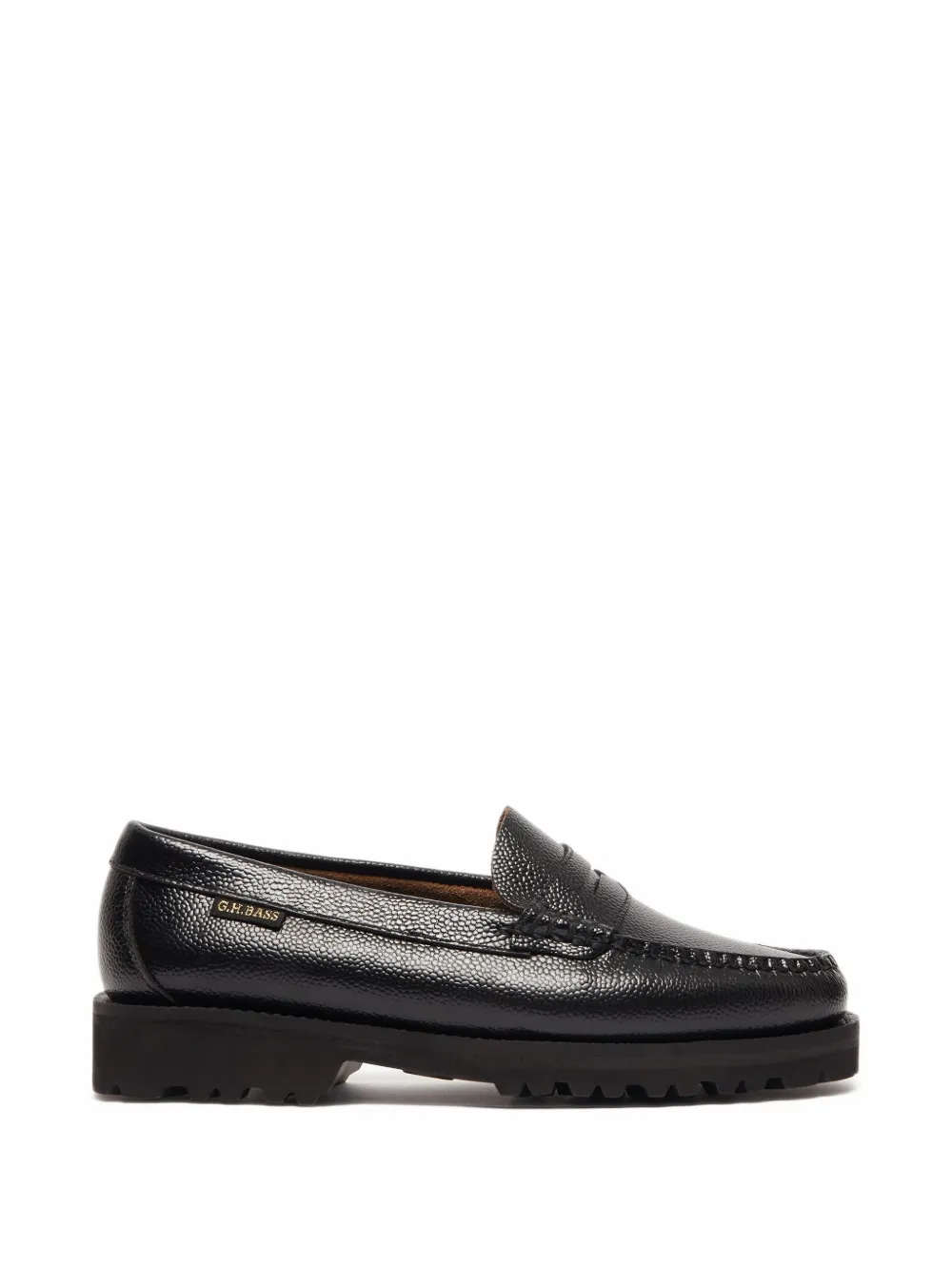 G.H.Bass Weejuns shagreen-leather loafers - Nero