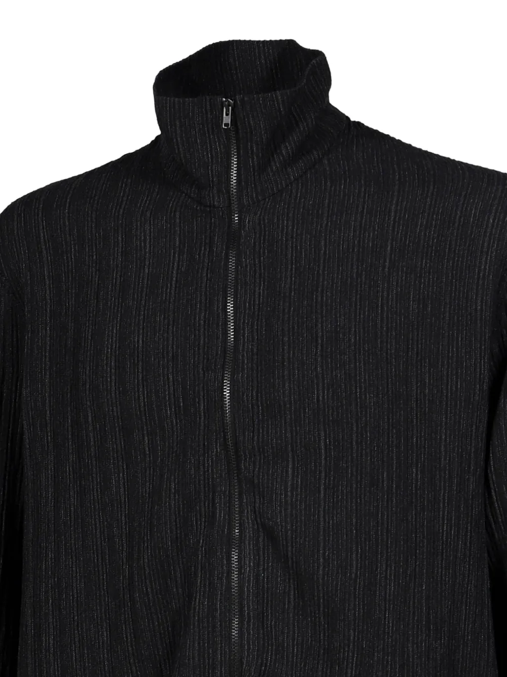 OUR LEGACY shrunken fullzip obsidian-depth Woolcose Ridge cardigan Zwart