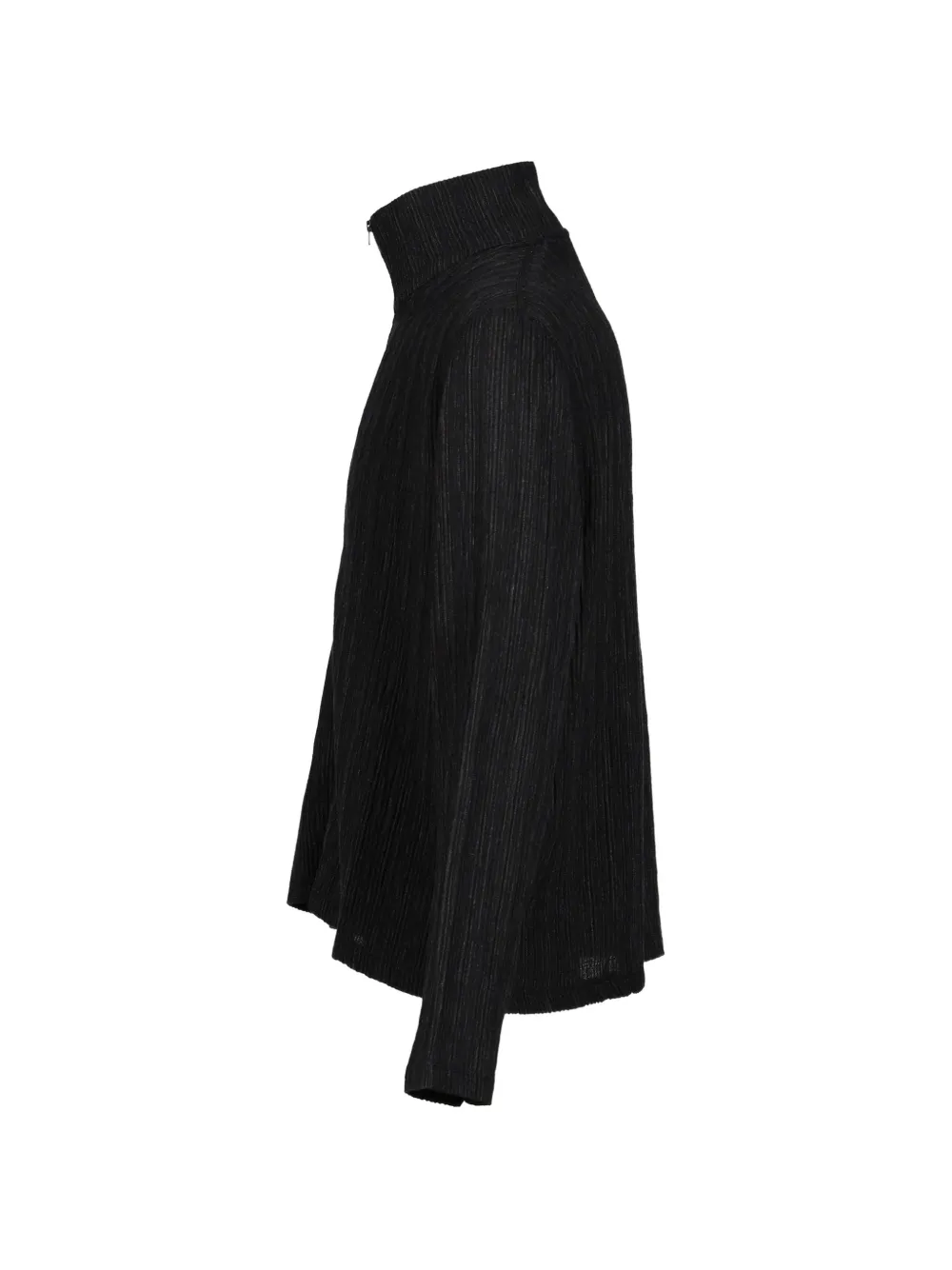 OUR LEGACY shrunken fullzip obsidian-depth Woolcose Ridge cardigan Zwart