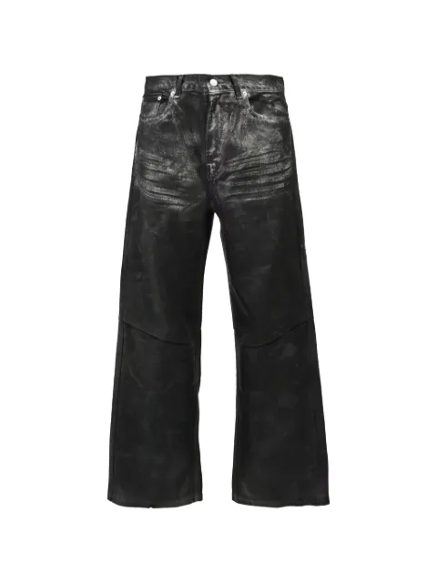 BREATH coated distressed jeans