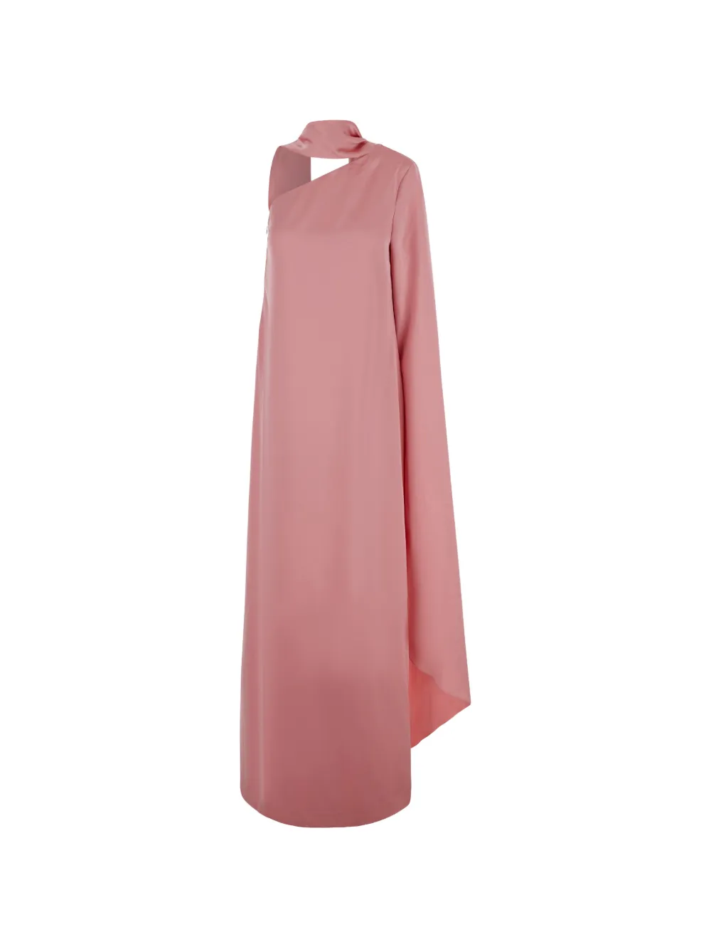 Solace London one-shoulder draped-panel maxi dress Roze