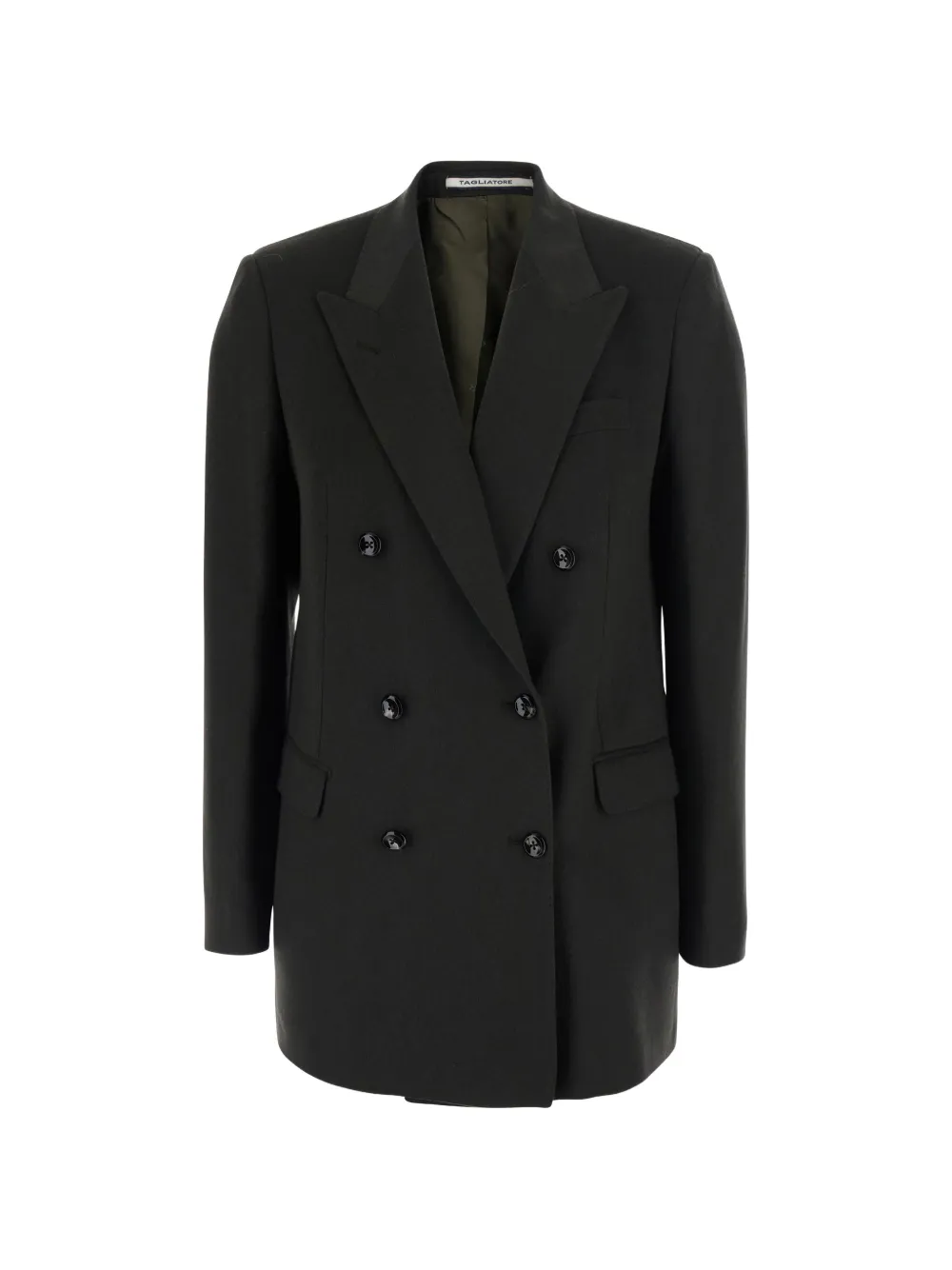 Tagliatore double-breasted cashmere blazer - Grün