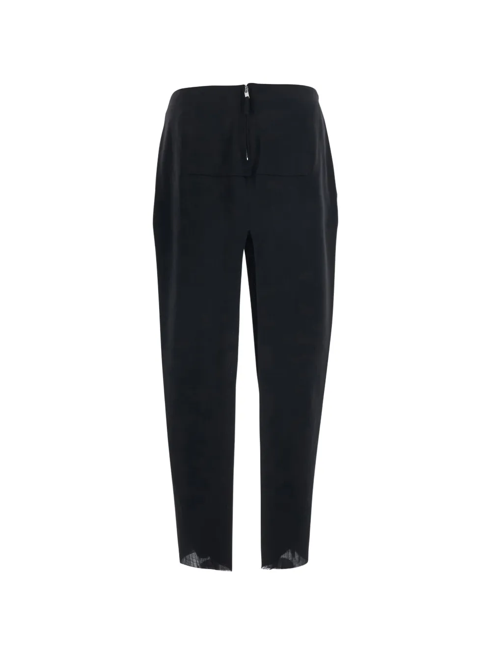 Rick Owens front-slit midi skirt Zwart