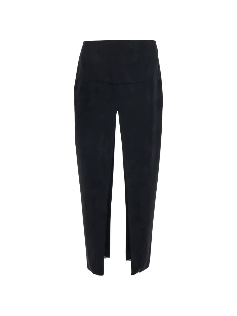 Rick Owens front-slit midi skirt Zwart