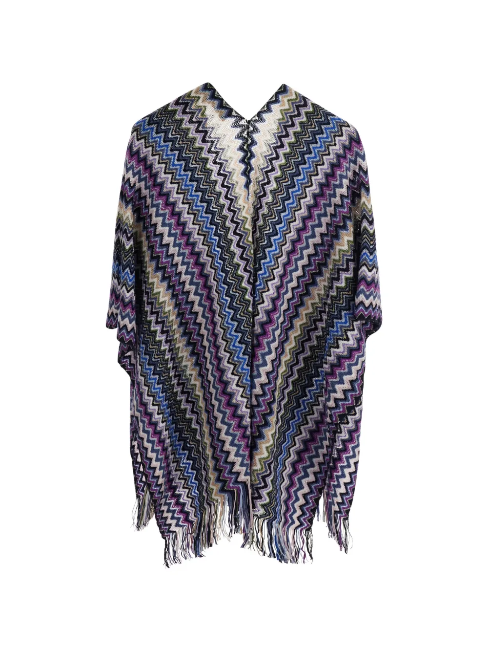 Missoni fringed coat Blauw