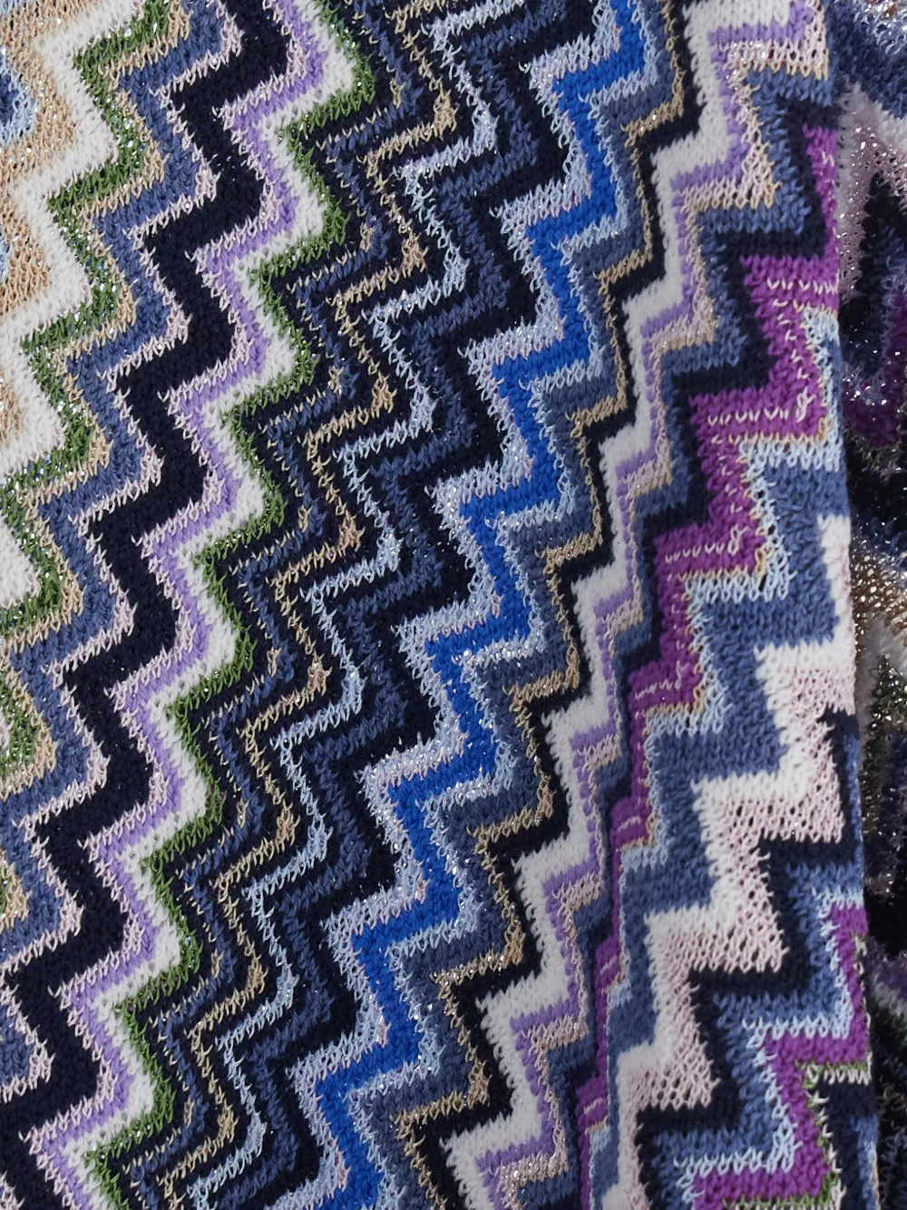 Missoni fringed coat Blauw