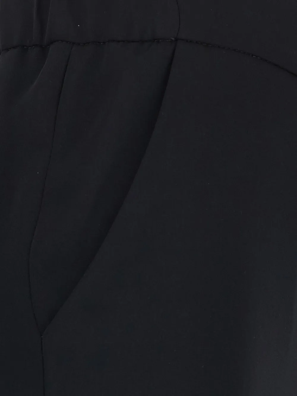 P.A.R.O.S.H. elasticated-waistband straight-leg trousers Zwart