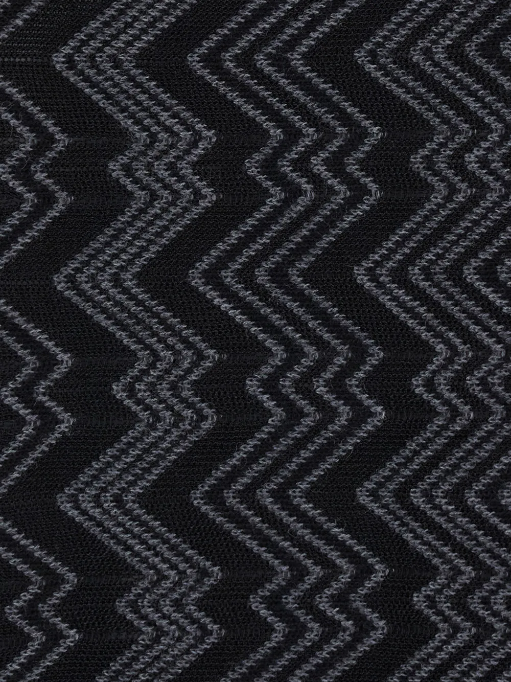 Missoni zigzag-knit poncho Zwart