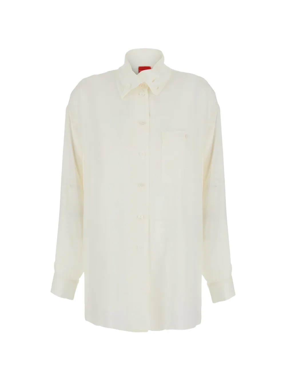 Merci button-down chest-pocket shirt - Weiß