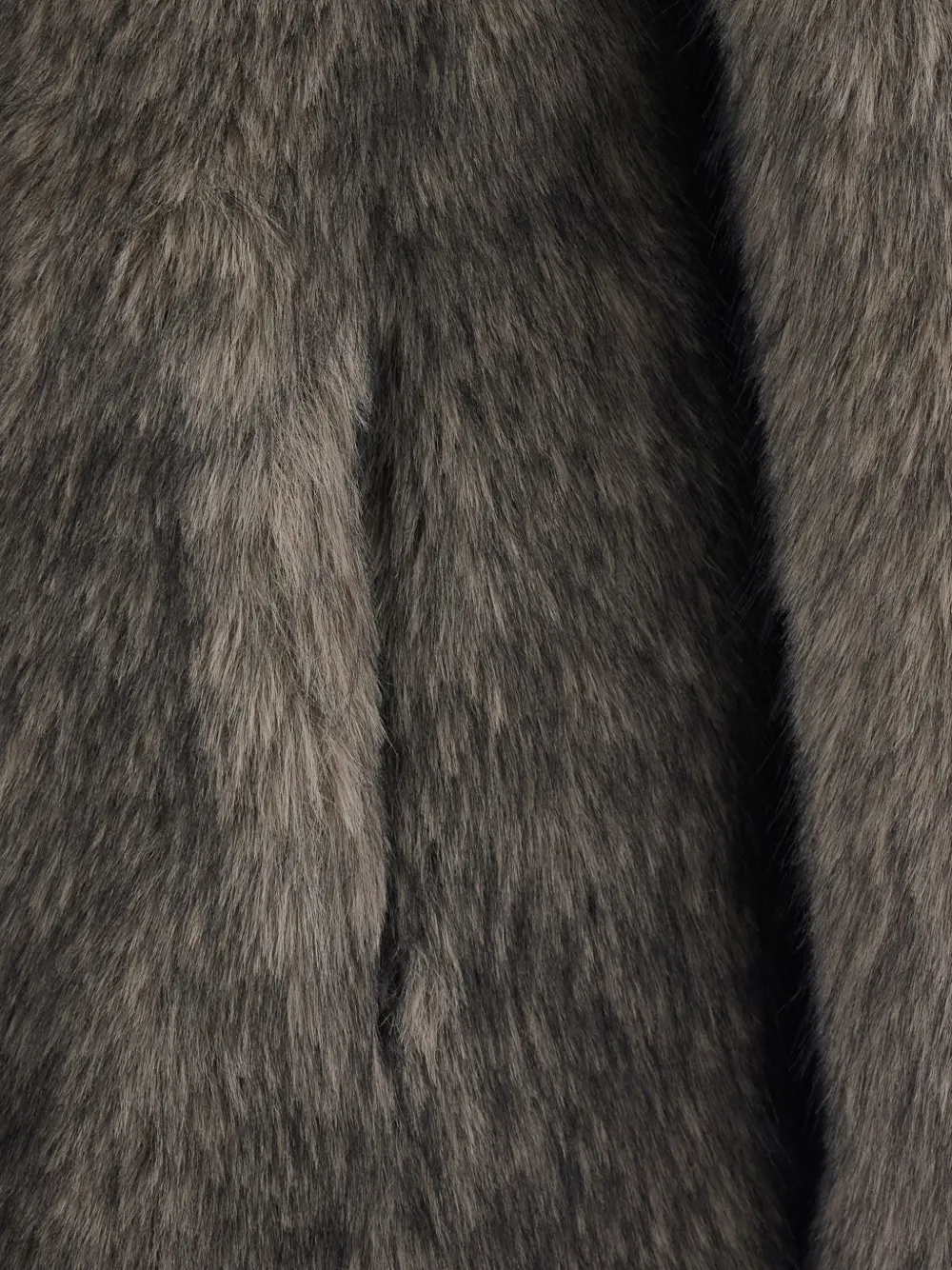 STAND STUDIO Angelika faux-fur notched-lapels coat Bruin