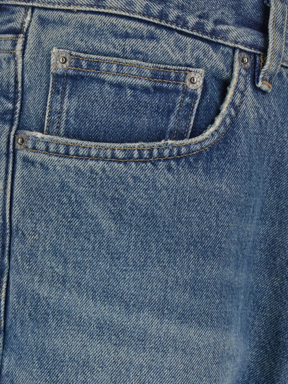 Sunflower logo-patch five-pocket jeans Blauw