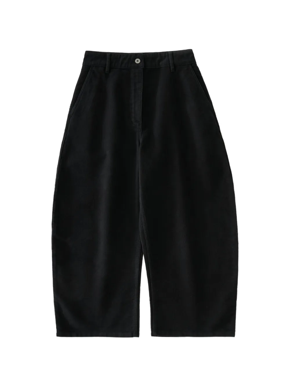 Studio Nicholson Chalco cotton-moleskin trousers Zwart