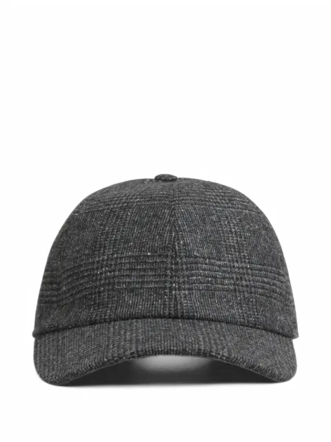 Borsalino Hiker checked baseball cap