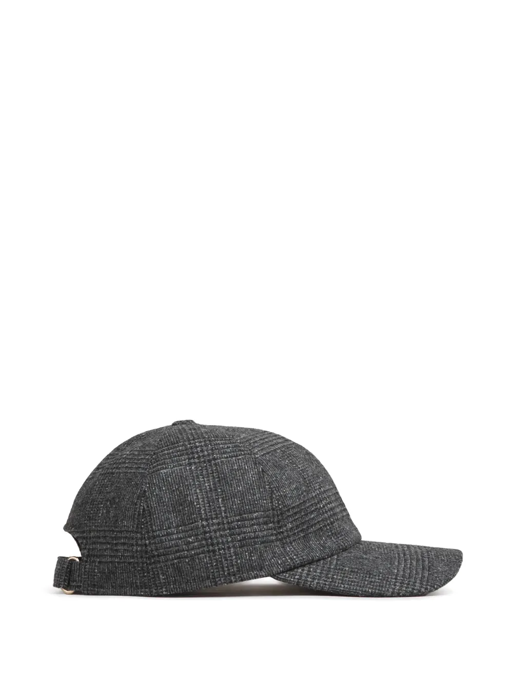 Borsalino Hiker checked baseball cap Grijs