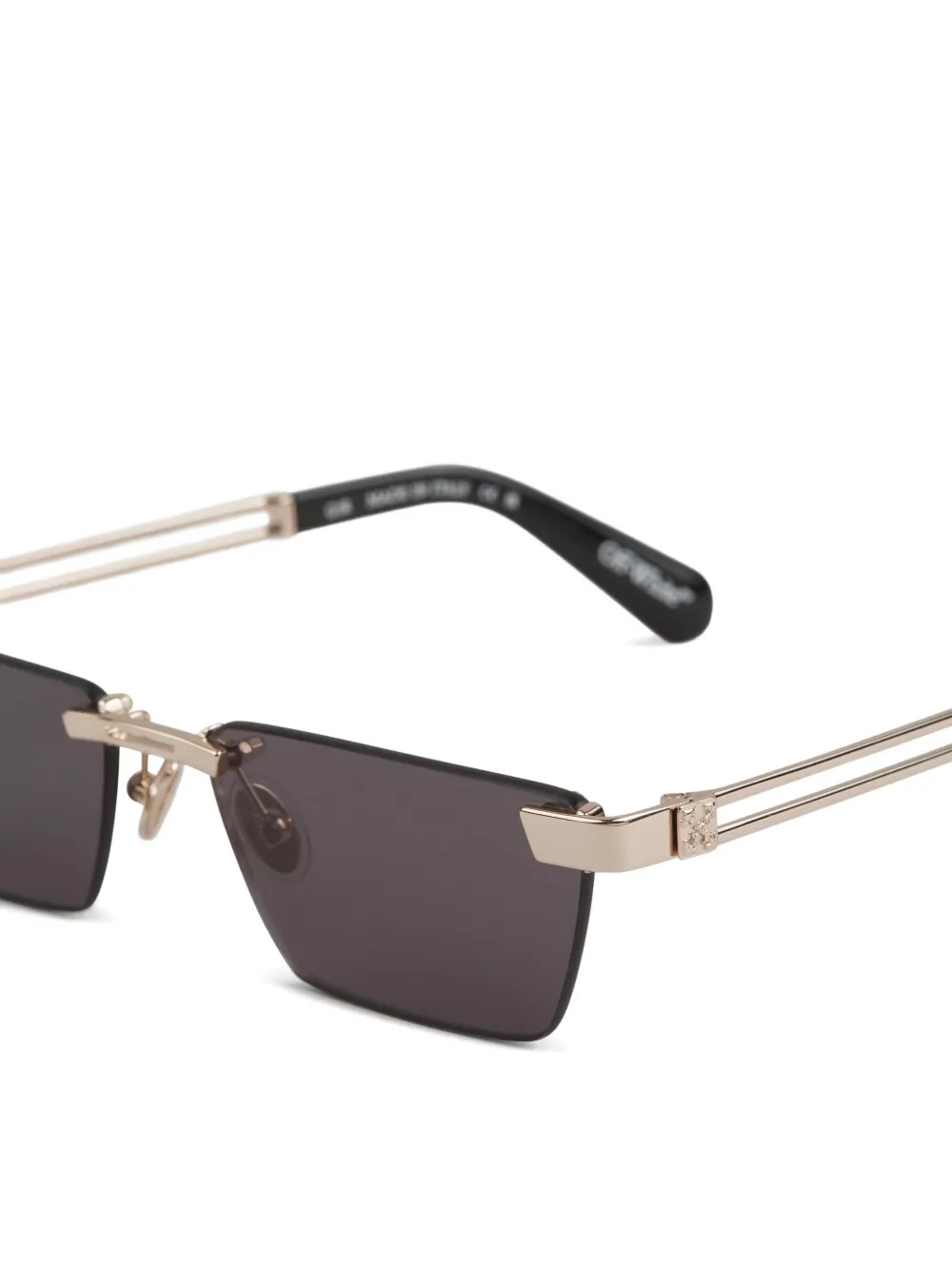 Off-White Eyewear Cassius rectangle-frame sunglasses Goud