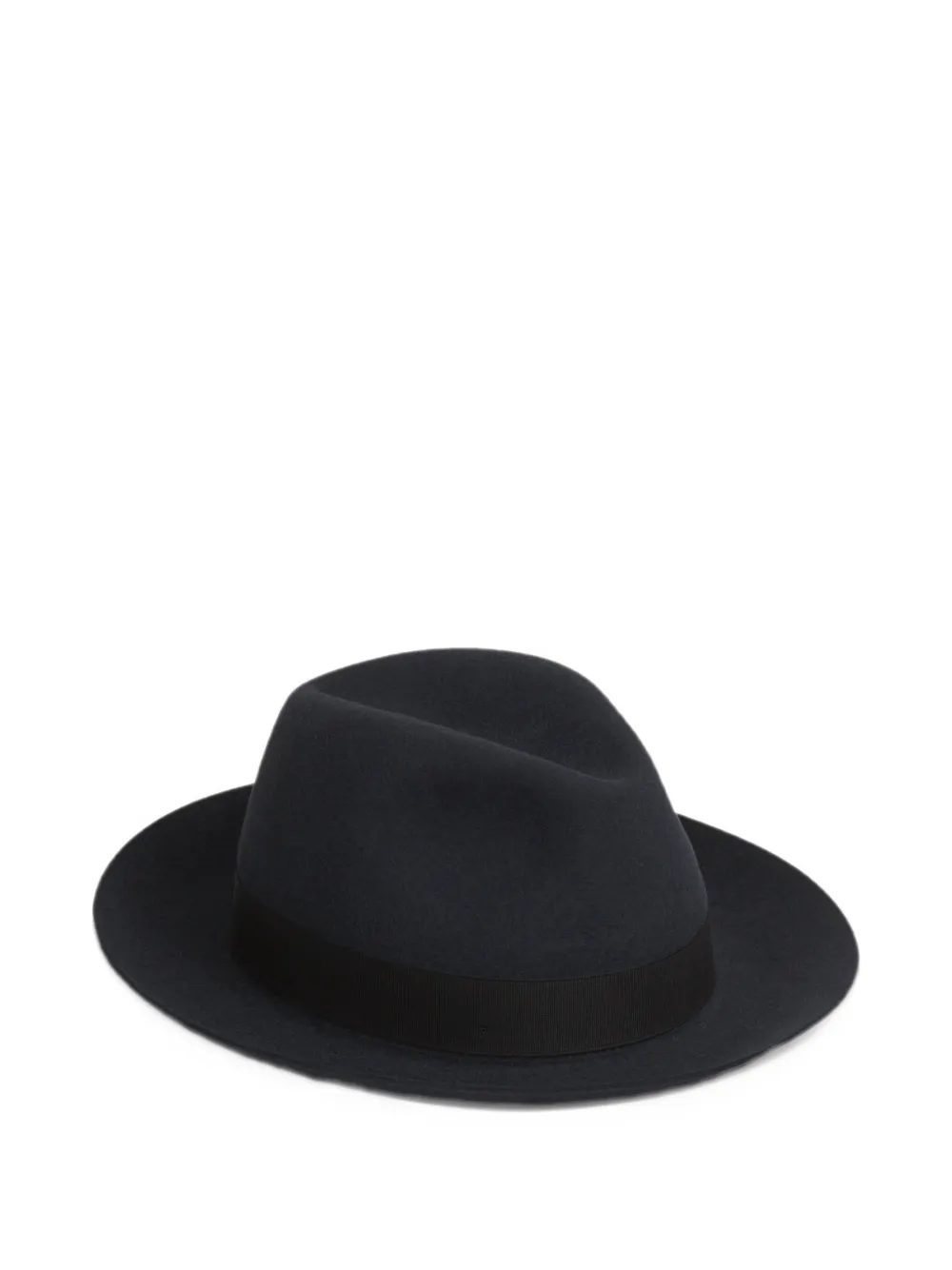 Borsalino Federico Alessandria ribbon-trim hat Blauw
