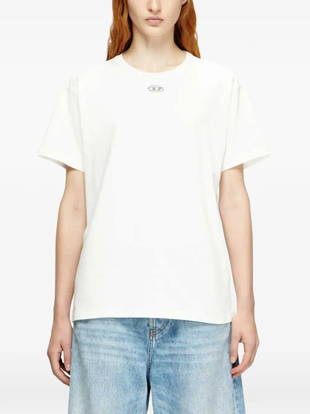 Diesel crew-neck short-sleeve T-shirt Zwart