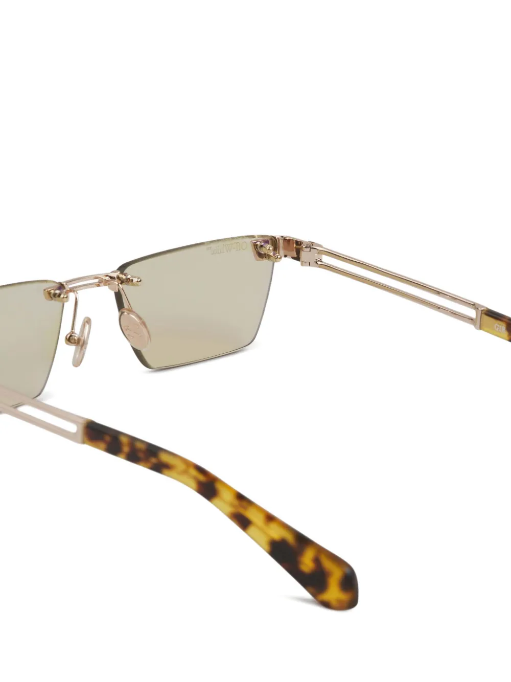 Off-White Eyewear Cassius rectangle-frame sunglasses Goud