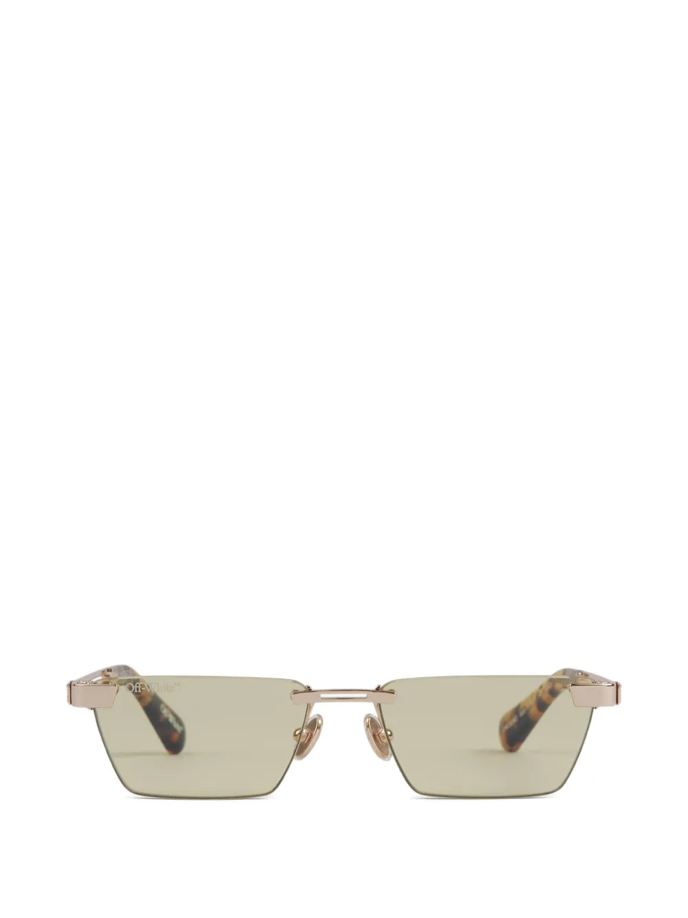 Off-White Eyewear Cassius rectangle-frame sunglasses - Oro