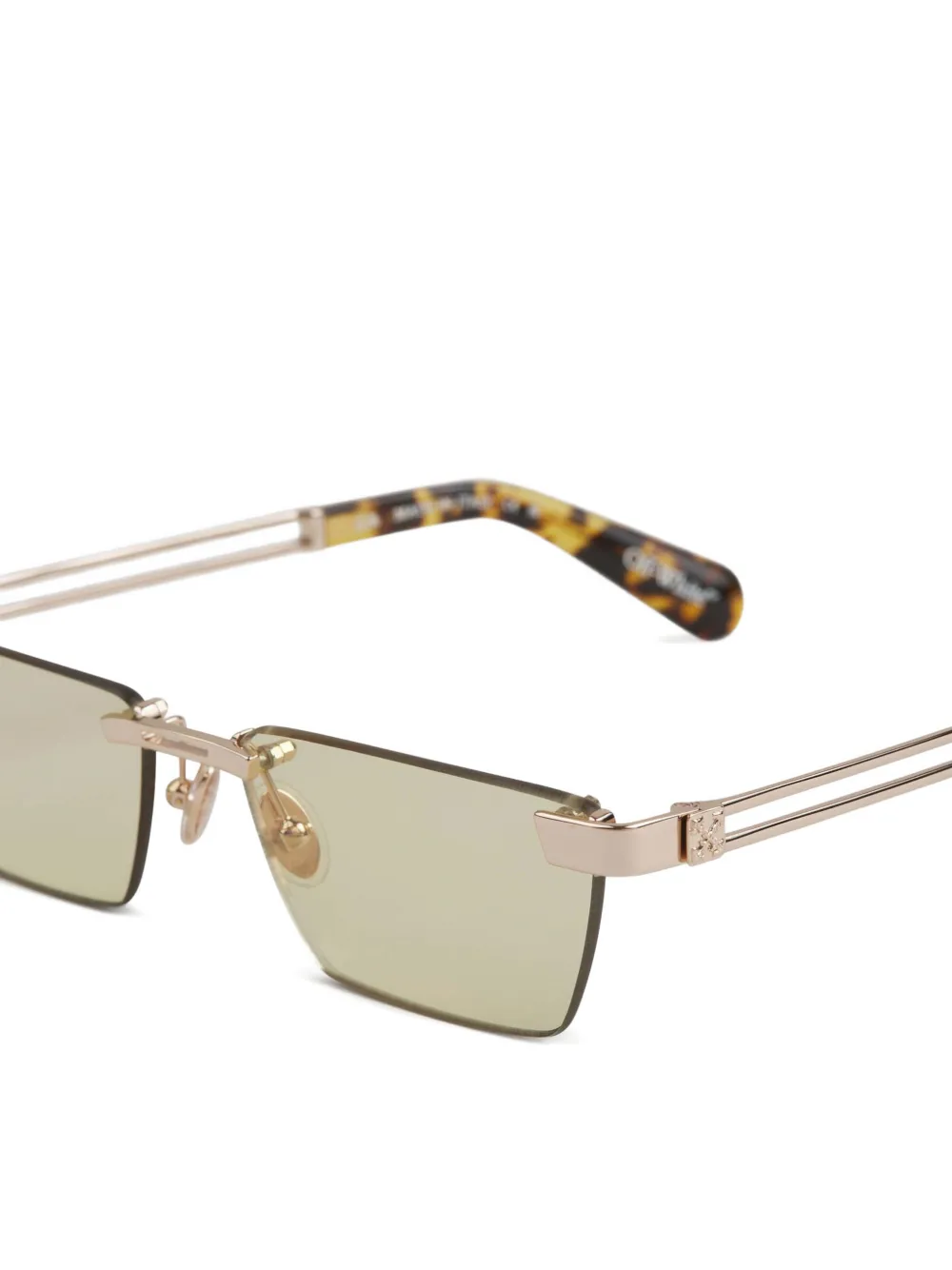 Off-White Eyewear Cassius rectangle-frame sunglasses Goud