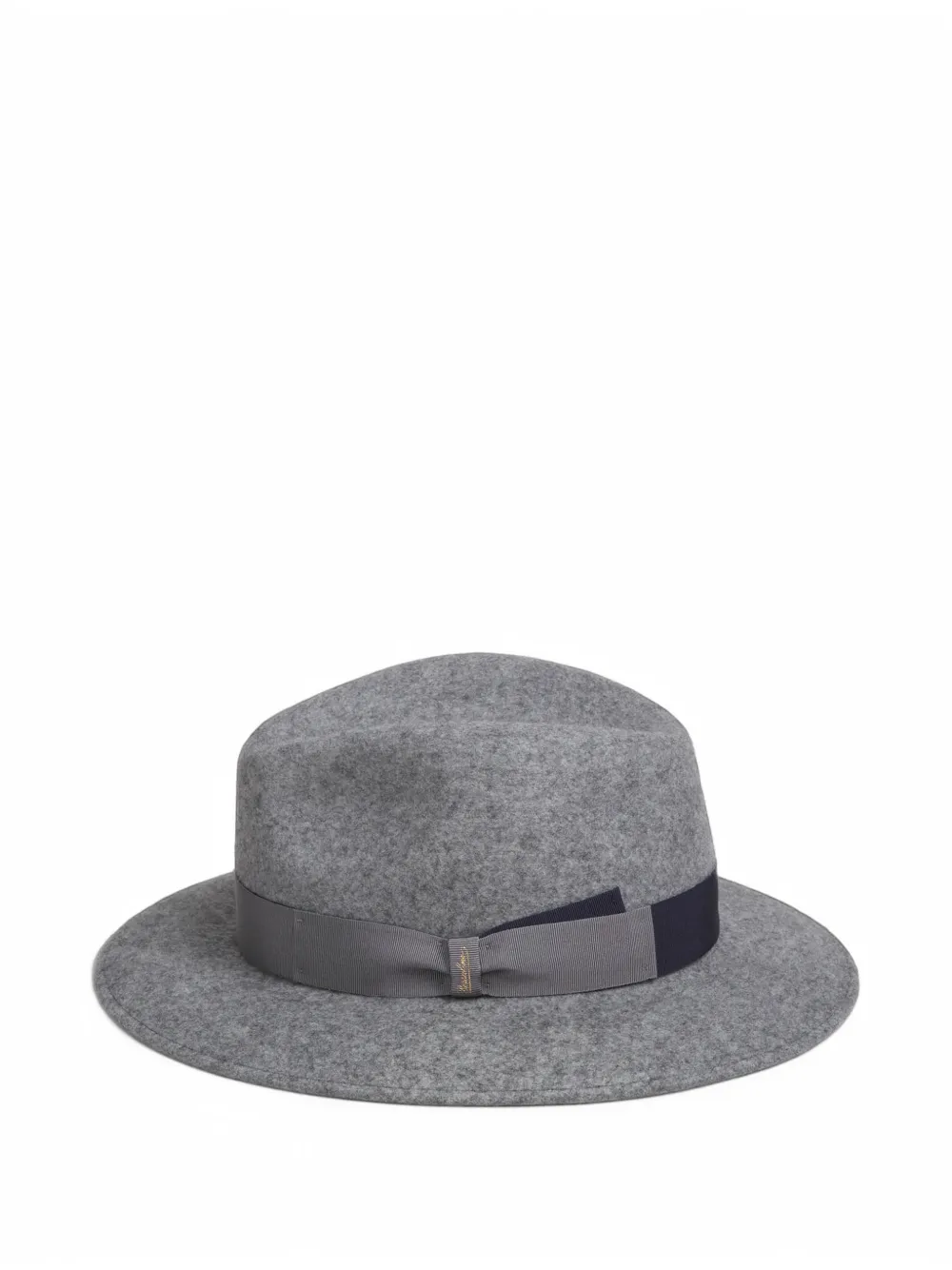 Borsalino Country grosgrain-trim fedora hat Grijs