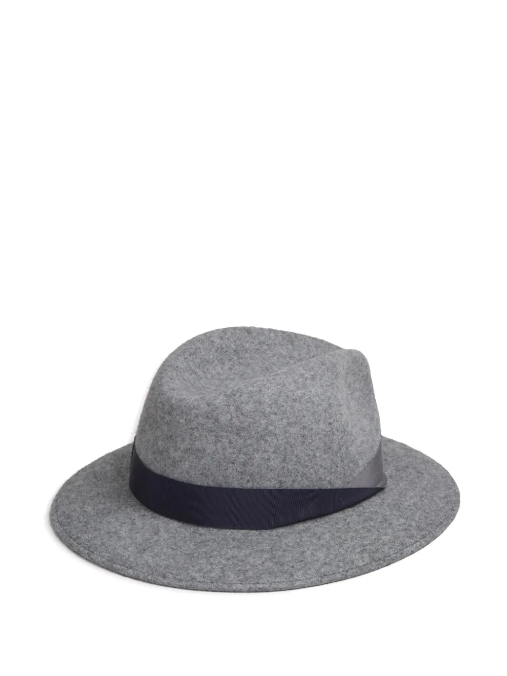 Borsalino Country grosgrain-trim fedora hat Grijs