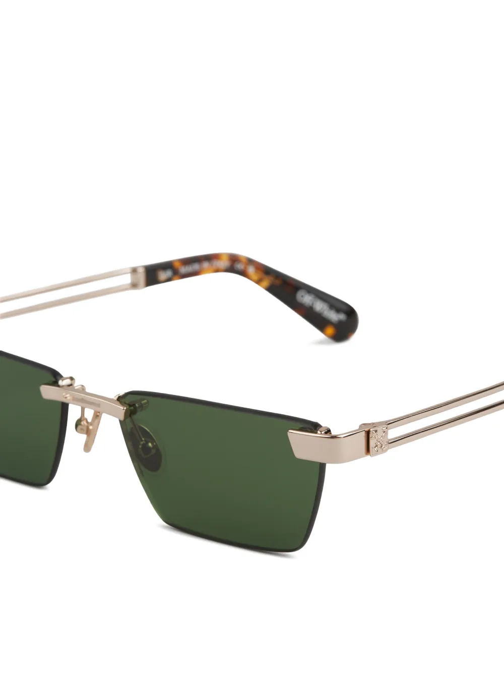 Off-White Eyewear Cassius rectangle-frame sunglasses Goud
