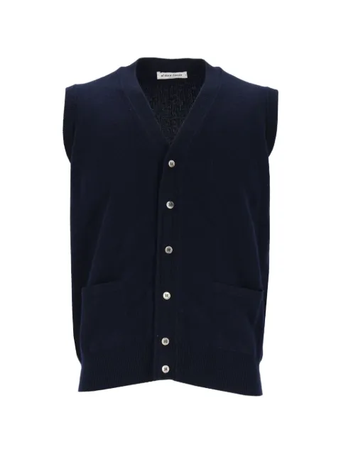 Al Duca D’Aosta 1902 V-neck cashmere sleeveless cardigan