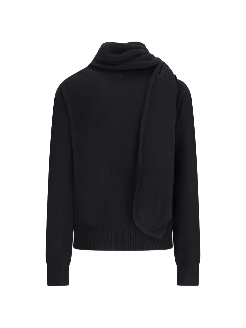 NOTSHY Prisma trui met sjaal-detail Zwart