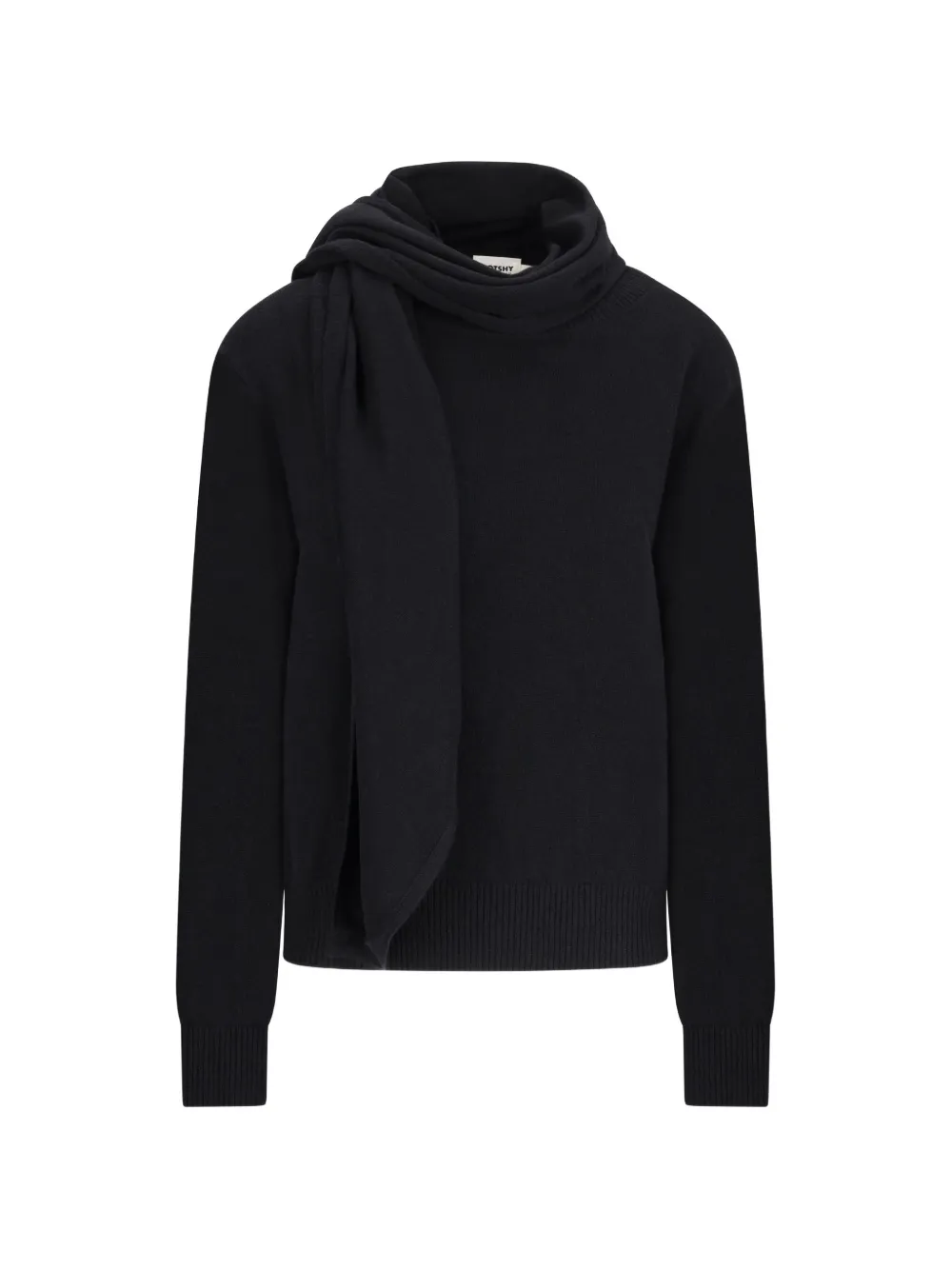 NOTSHY Prisma trui met sjaal-detail Zwart