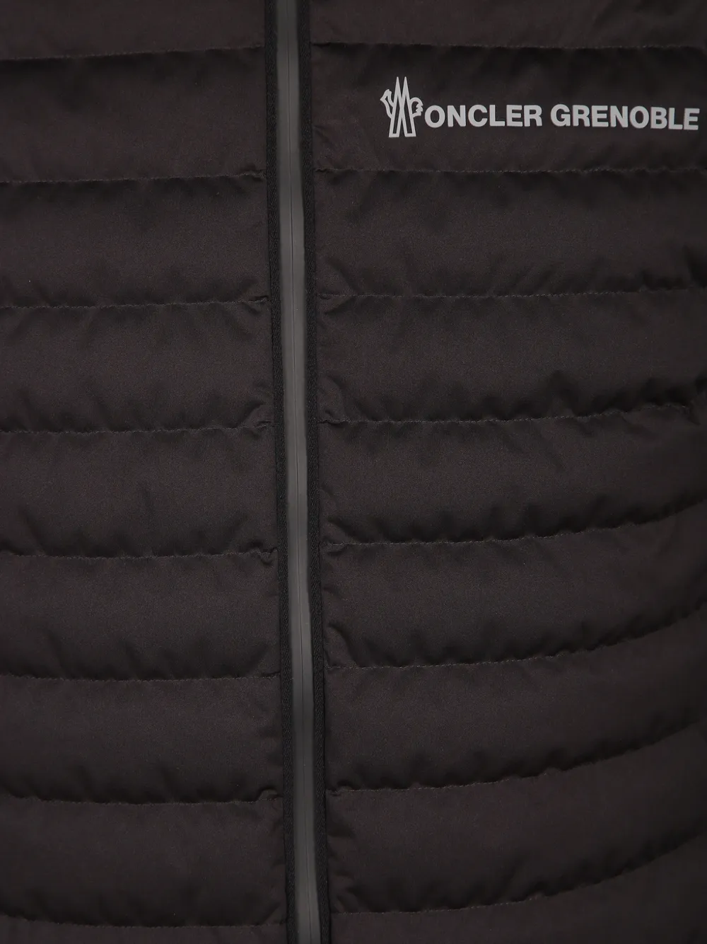 Moncler Grenoble quilted hooded padded jacket Zwart