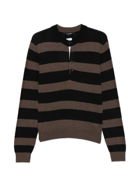 Jacquemus The Ettore horizontal-stripe henley sweater