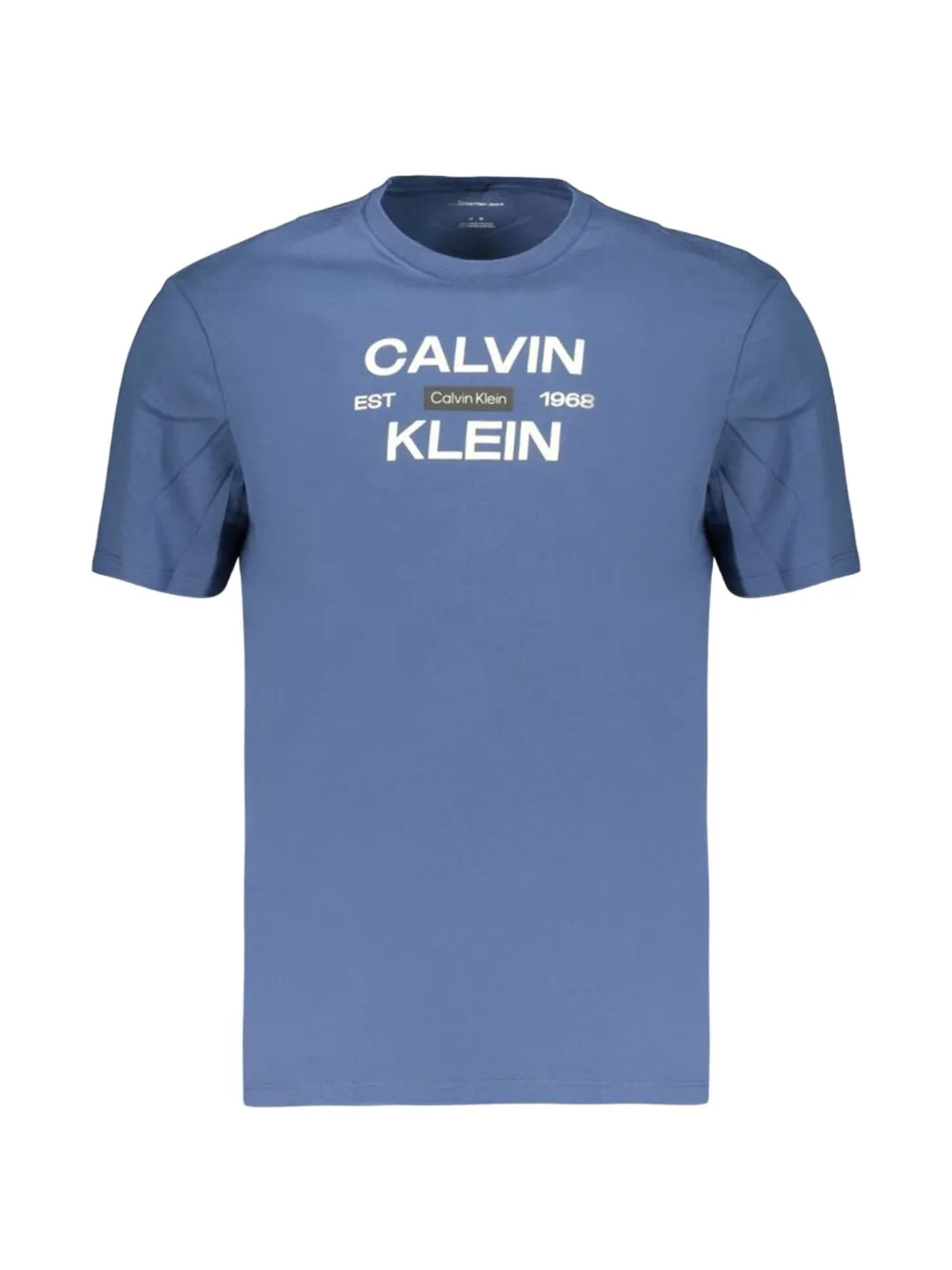 Calvin Klein logo-print cotton T-shirt - Blu