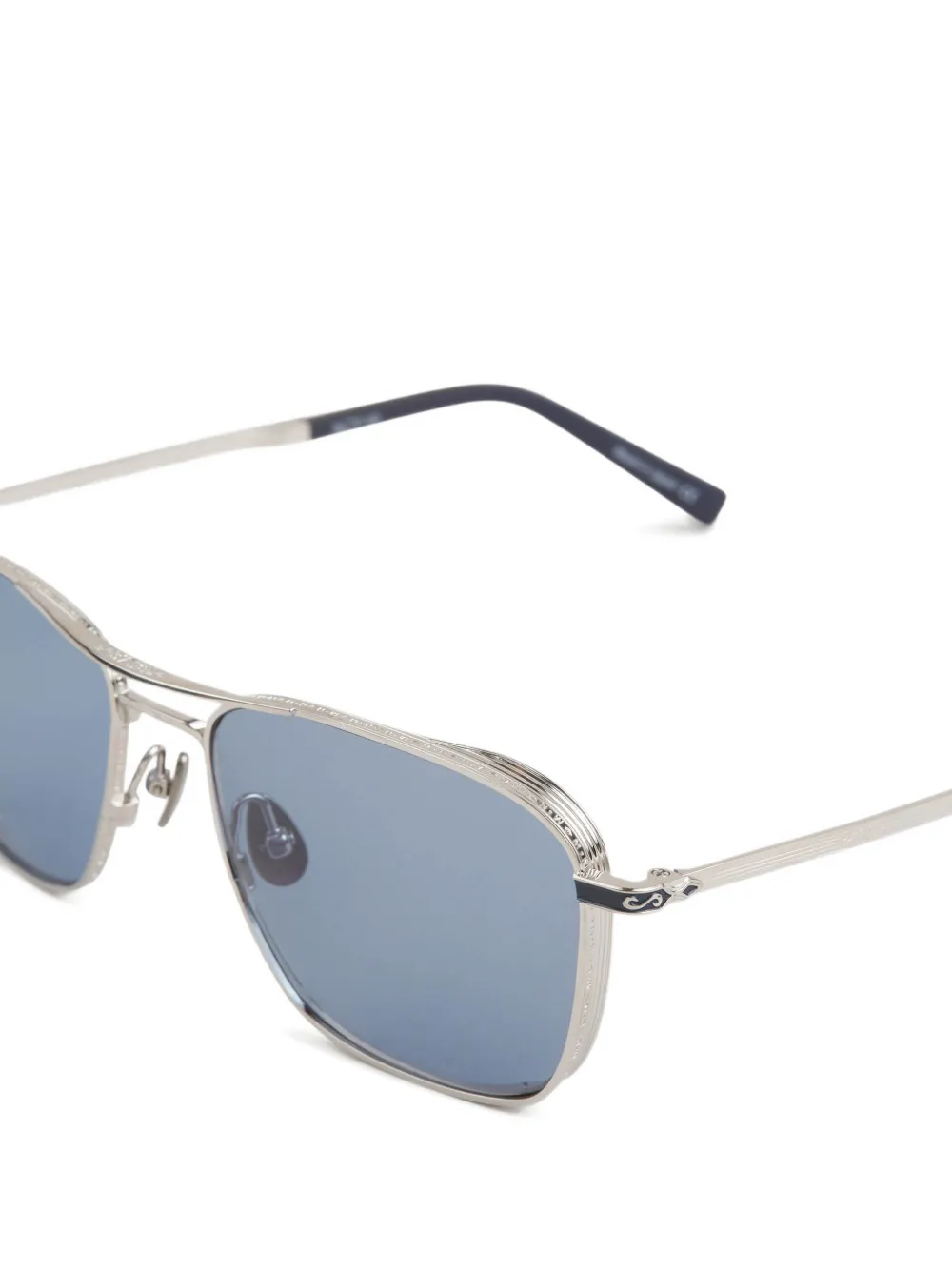 Matsuda engraved double-bridge sunglasses Zilver