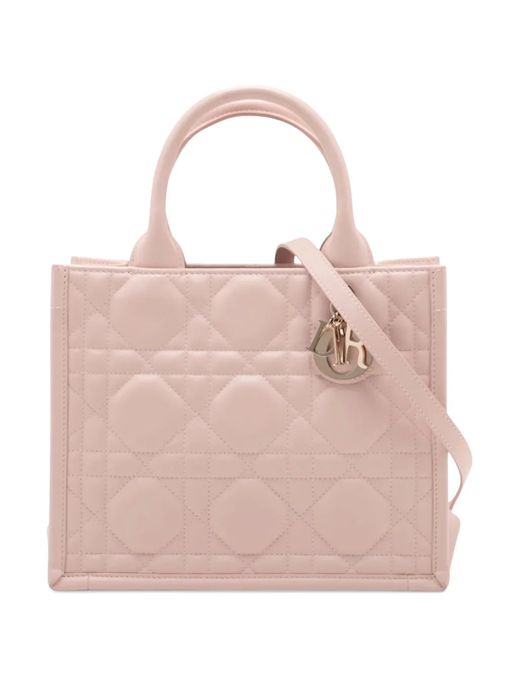 Christian Dior Pre-Owned 2000-2026 Small Calfskin Macrocannage Book Tote satchel - Rosa