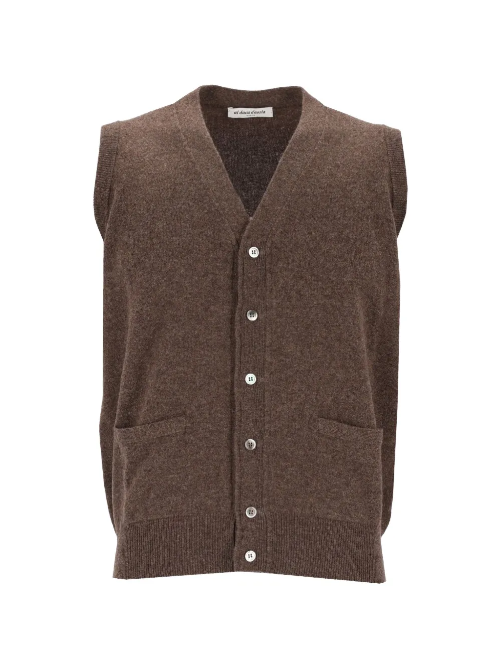 Al Duca D’Aosta 1902 button-front cashmere cardigan - Marrone