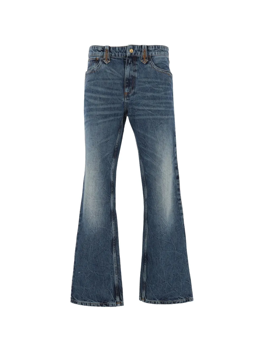 AMISH Gringo Loco embroidered bootcut jeans Blauw