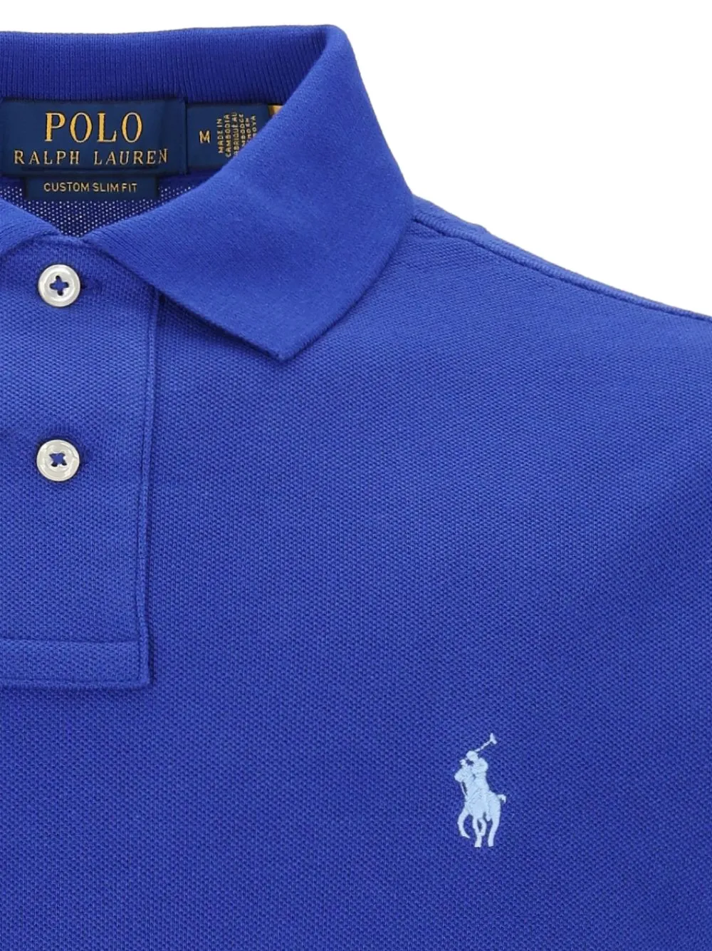 Polo Ralph Lauren Pony Custom slim Fit polo shirt Blauw