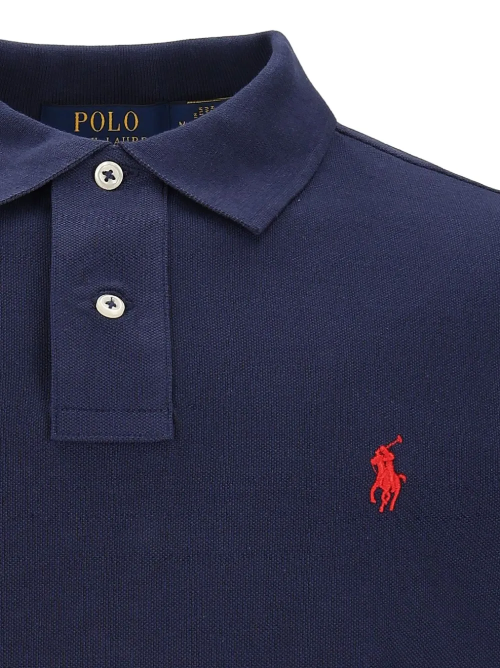 Polo Ralph Lauren long-sleeve piqué polo shirt Blauw