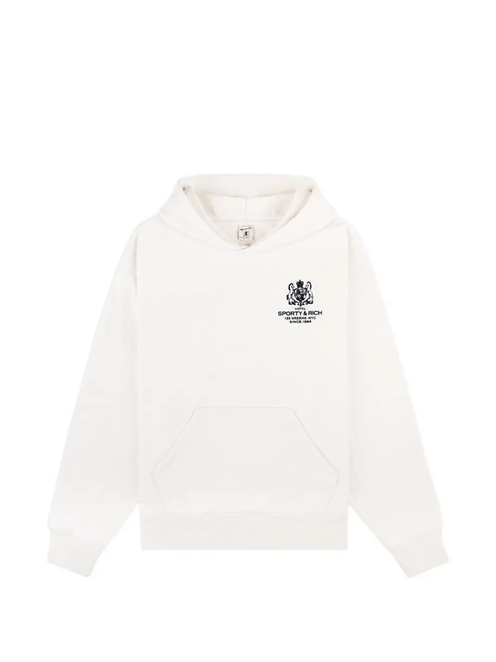Sporty & Rich Elaine SR Hotel hoodie Wit
