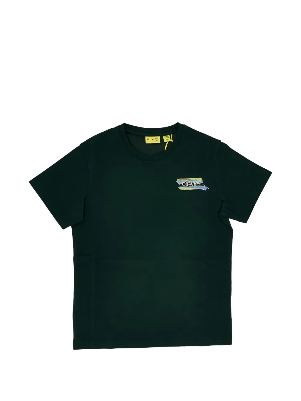Off-White Kids logo-print T-shirt - Verde