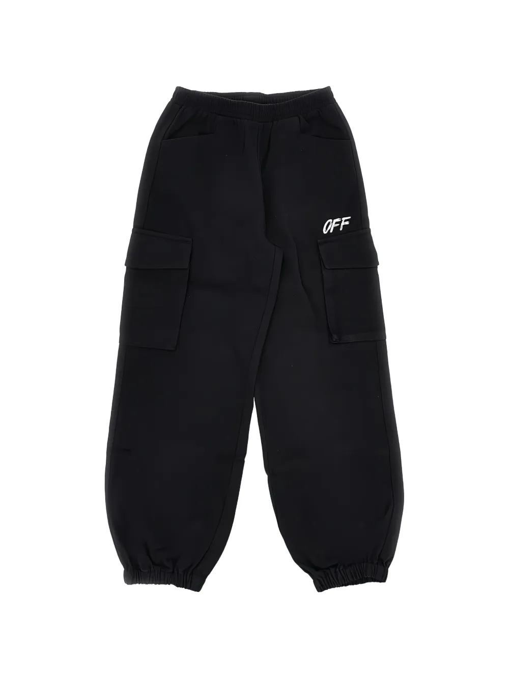 Off-White Kids logo-print track pants - Nero