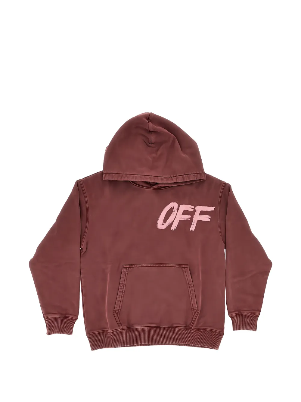 Off-White Kids Shared logo-print hoodie Rood