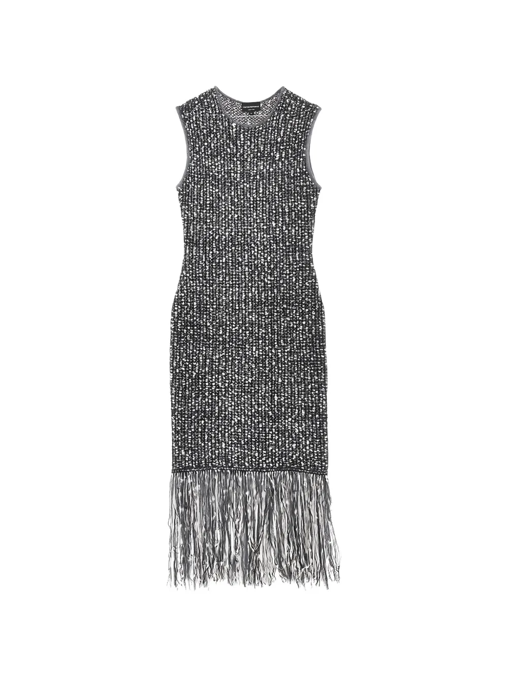Emporio Armani knitted long dress Zwart