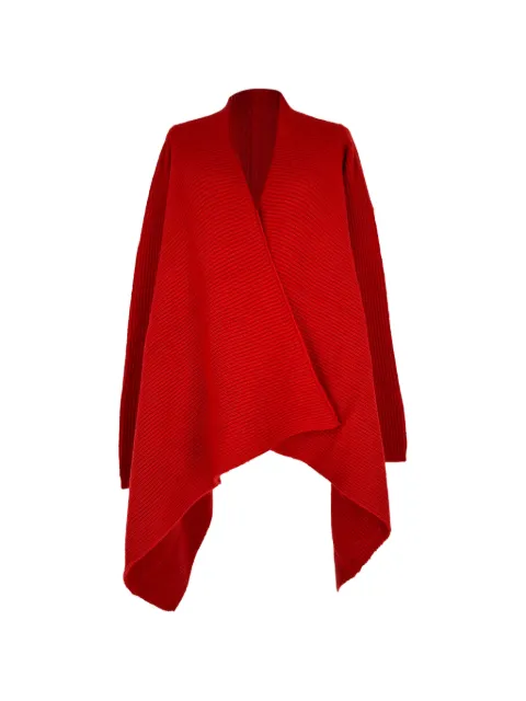 Rick Owens Vintage Ribbed-knit cape sweater