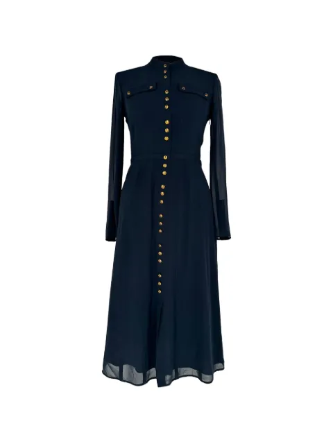 Burberry Pre-Owned vestido con botones de manga larga