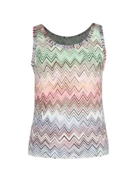 Missoni Pre-Owned 2020s zigzag-print sleeveless tank top